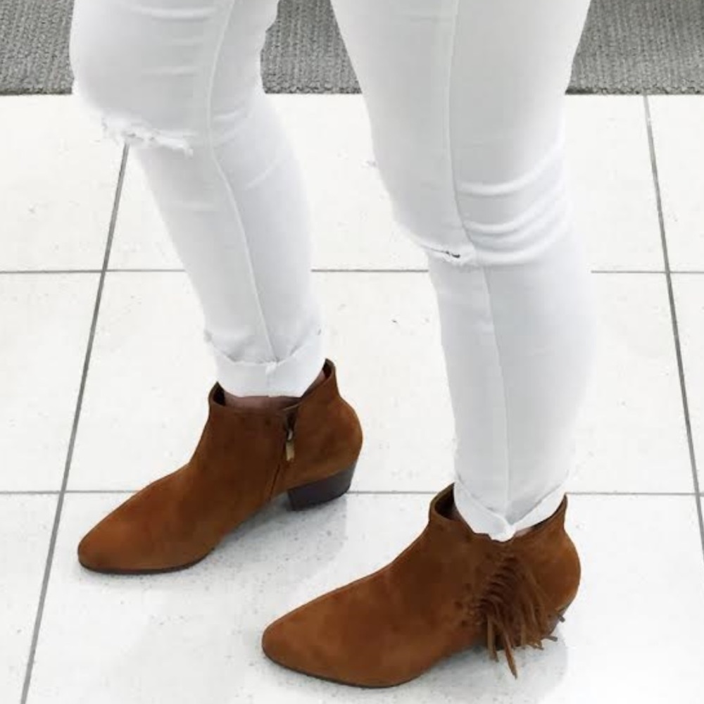 SAM EDELMAN Rudie Studded Fringe Booties - Picture 4 of 8